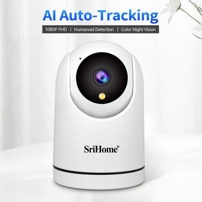 SriHome SH042 2.0MP 1080P HD AI WiFi Pan-tilt Surveillance Camera(EU Plug) by SriHome
