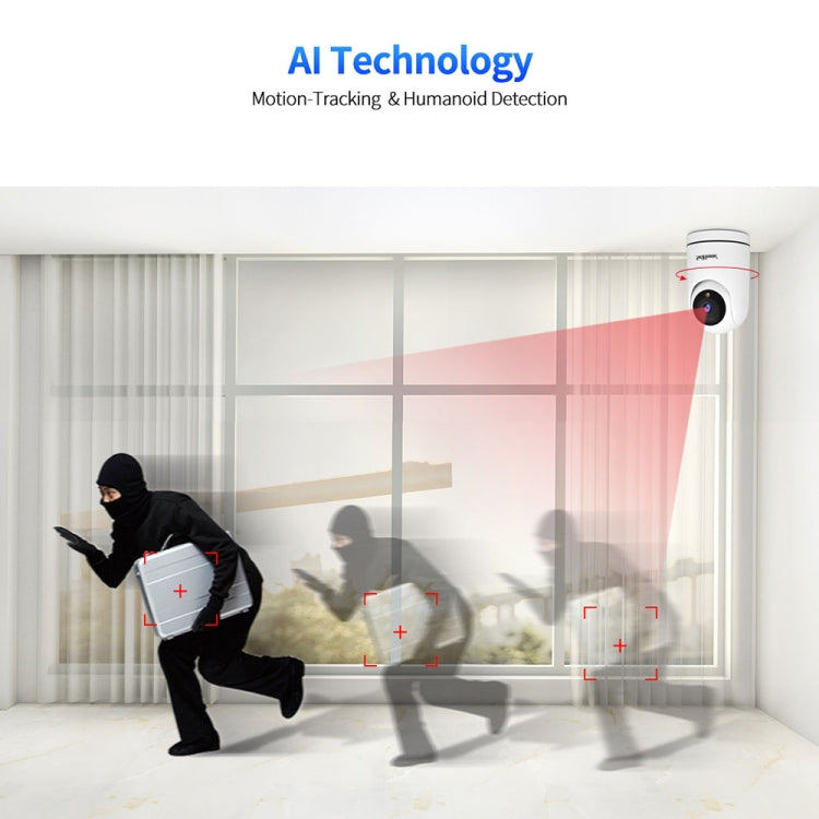 SriHome SH042 2.0MP 1080P HD AI WiFi Pan-tilt Surveillance Camera(US Plug) by SriHome