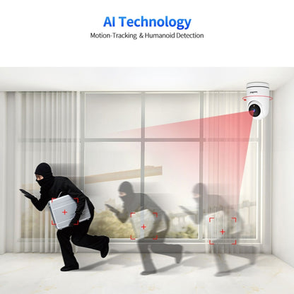 SriHome SH042 2.0MP 1080P HD AI WiFi Pan-tilt Surveillance Camera(US Plug) by SriHome