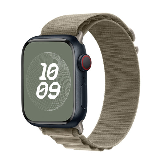 Nylon Loop Watch Band for Apple Watch 42mm / 41mm / 40mm / 38mm(Olive) by bashfashion