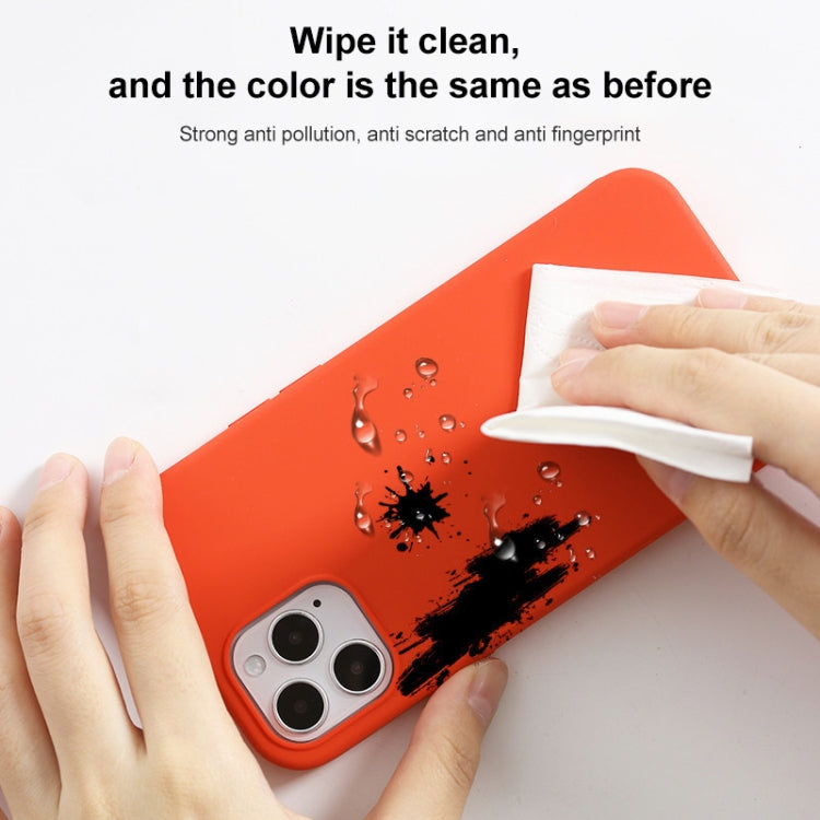 For iPhone 14 Pro Solid Silicone Phone Case(Sea Blue) by bashfashion