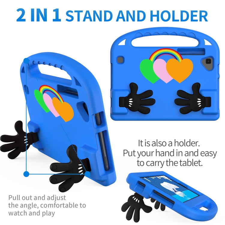 For Samsung Galaxy Tab A 8.0 2019 Love Small Palm Holder EVA Tablet Case(Blue) by bashfashion