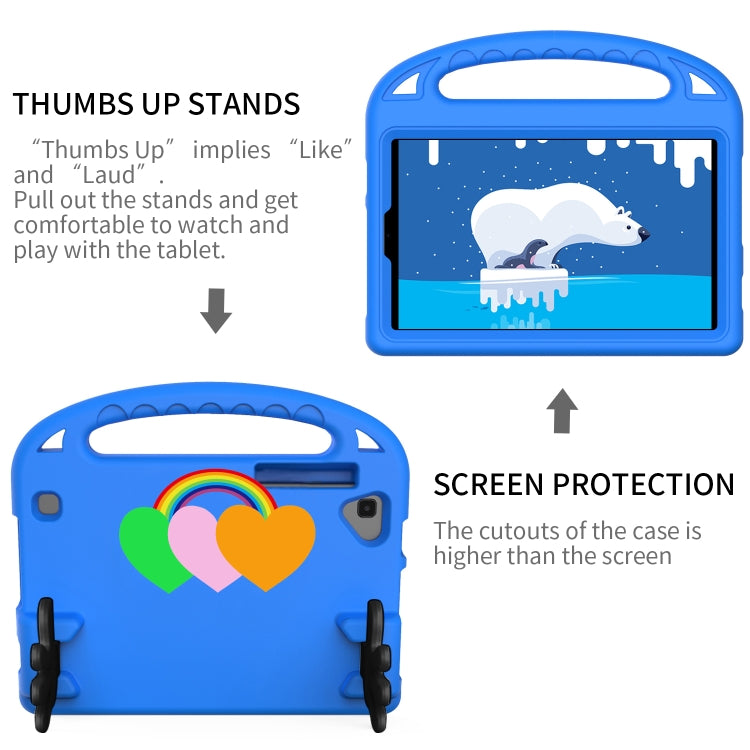 For Samsung Galaxy Tab A 8.0 2019 Love Small Palm Holder EVA Tablet Case(Blue) by bashfashion