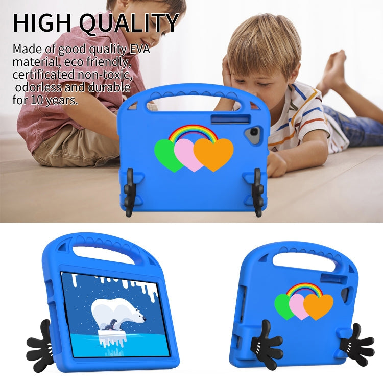 For Samsung Tab S6 Lite Love Small Palm Holder EVA Tablet Case(Blue) by bashfashion