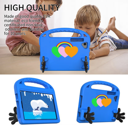 For Samsung Tab S6 Lite Love Small Palm Holder EVA Tablet Case(Blue) by bashfashion