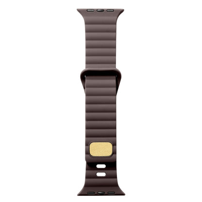 Breathable Skin-friendly Silicone Watch Band For Apple Watch Series 8&7 41mm / SE 2&6&SE&5&4 40mm / 3&2&1 38mm(Brown) by bashfashion
