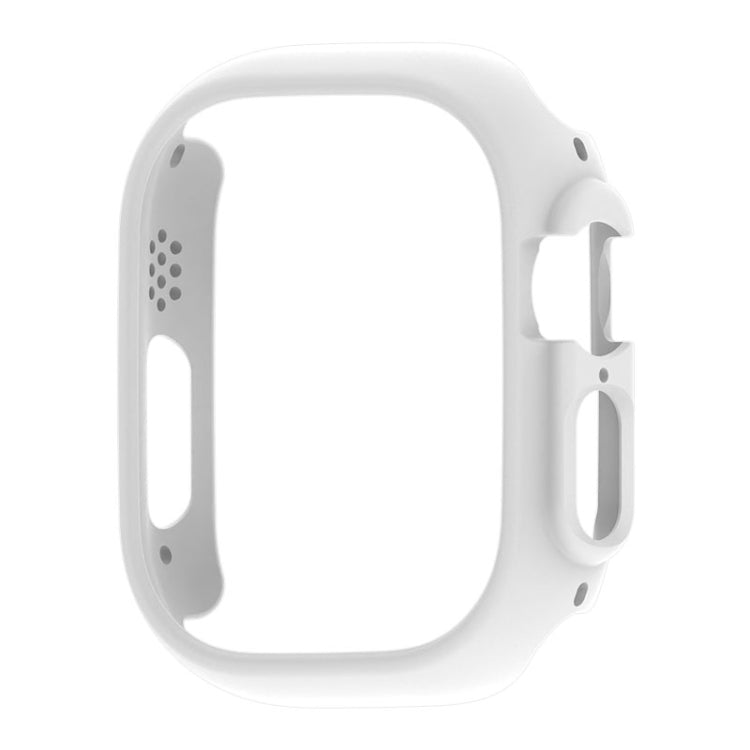 For Apple Watch Ultra 3 / 2 / 1 49mm PC Hollow Electroplating Protective Case(White) by bashfashion