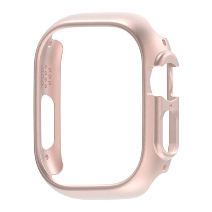 For Apple Watch Ultra 3 / 2 / 1 49mm PC Hollow Electroplating Protective Case(Rose Gold) by bashfashion