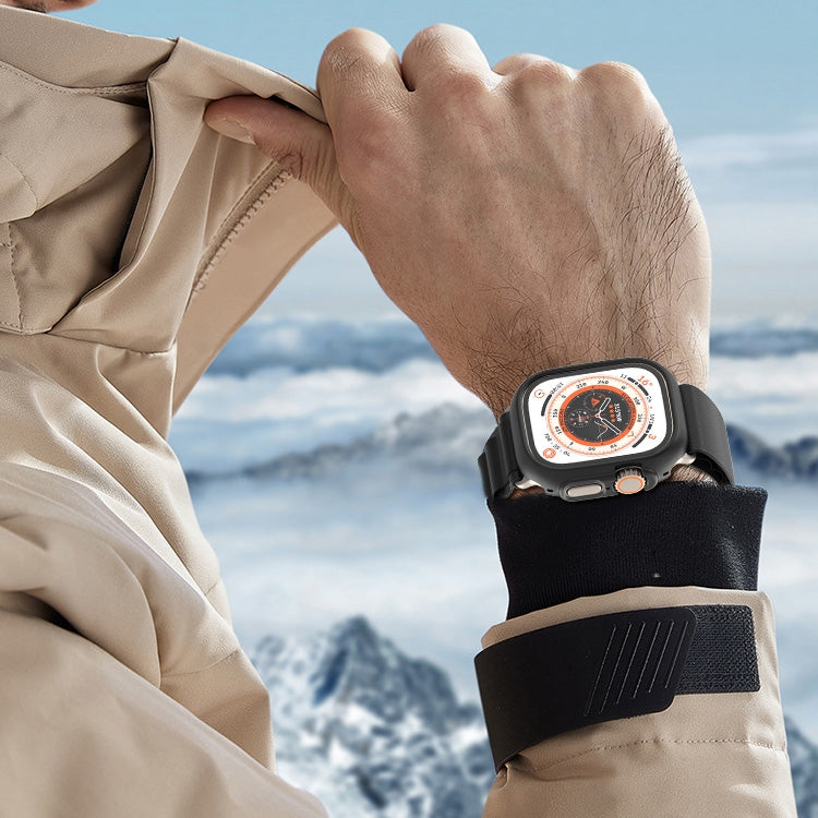 For Apple Watch Ultra 3 / 2 / 1 49mm PC Hollow Electroplating Protective Case(Grey) by bashfashion