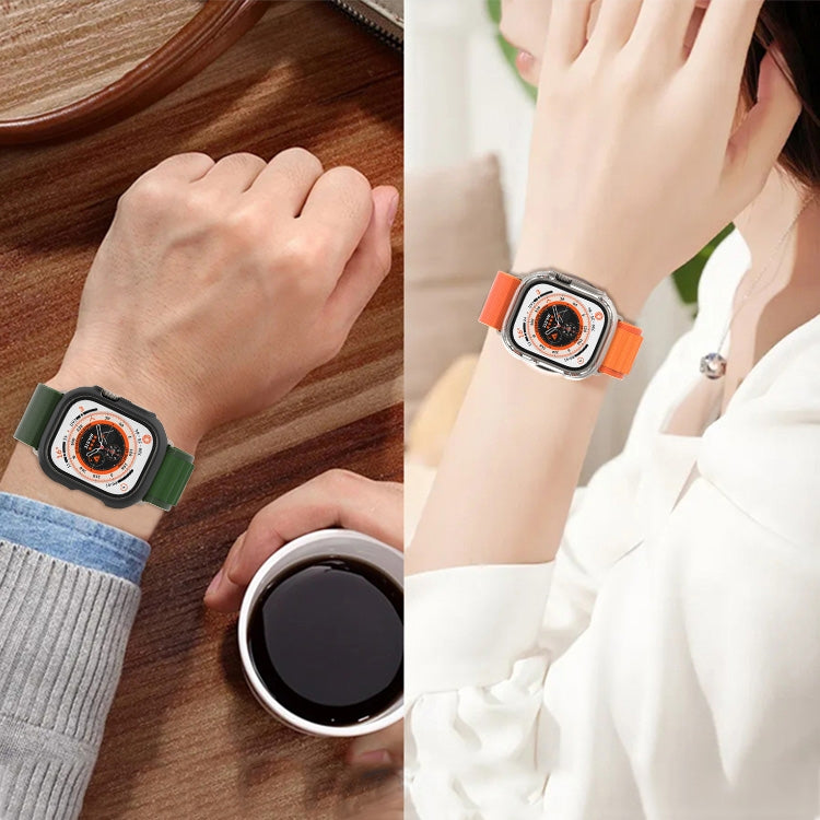 For Apple Watch Ultra 3 / 2 / 1 49mm PC Hollow Electroplating Protective Case(Silver) by bashfashion