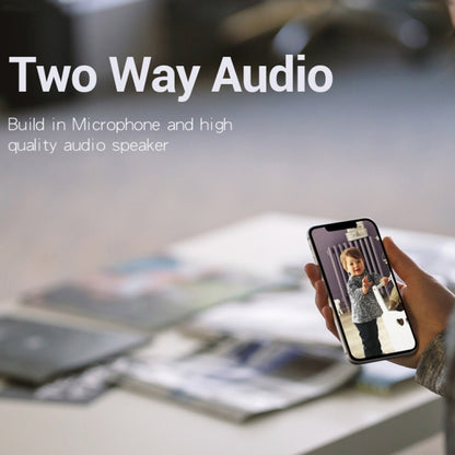 ESCAM QF006 3MP 1296P HD Indoor Wireless PTZ IP Camera IR Night Vision AI Humanoid Detection Home Security CCTV Monitor, Plug Type:UK Plug(White) by ESCAM