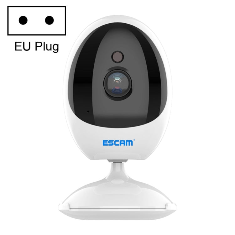 ESCAM QF006 3MP 1296P HD Indoor Wireless PTZ IP Camera IR Night Vision AI Humanoid Detection Home Security CCTV Monitor, Plug Type:EU Plug(White) by ESCAM