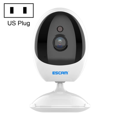 ESCAM QF006 3MP 1296P HD Indoor Wireless PTZ IP Camera IR Night Vision AI Humanoid Detection Home Security CCTV Monitor, Plug Type:US Plug(White) by ESCAM