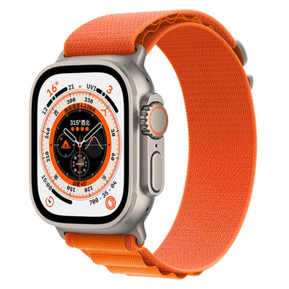 For Apple Watch Ultra 49mm Nylon Watch Band(Orange) by bashfashion
