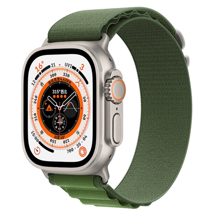 For Apple Watch Ultra 49mm Nylon Watch Band(Green) by bashfashion