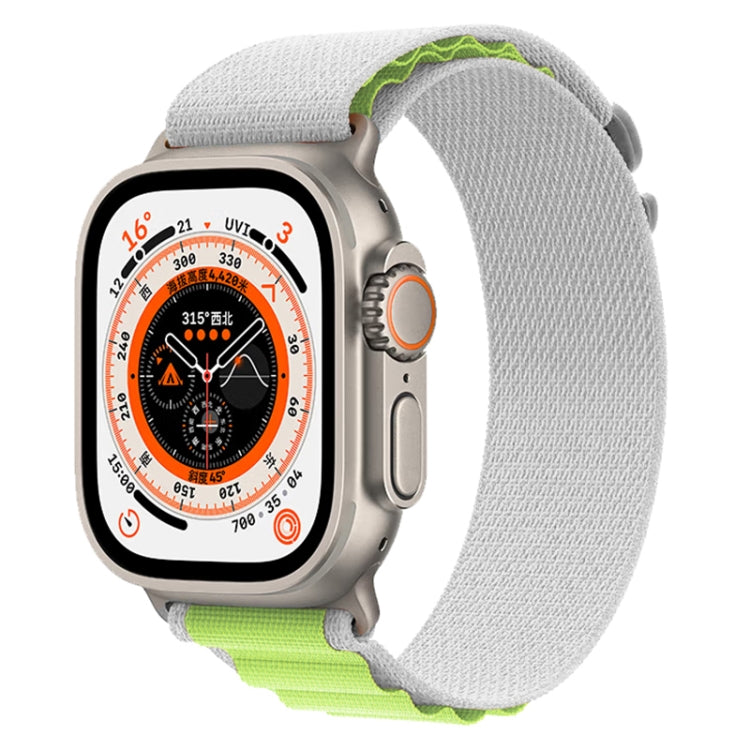 For Apple Watch Ultra 49mm Nylon Watch Band (Grey Green) by bashfashion