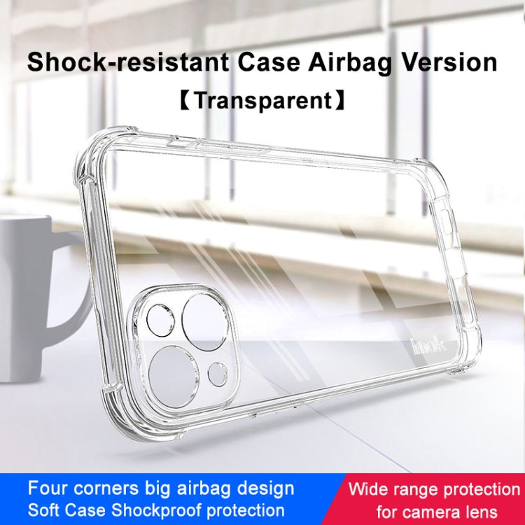 For iPhone 14 Plus imak Shockproof Airbag TPU Phone Case(Transparent) by imak