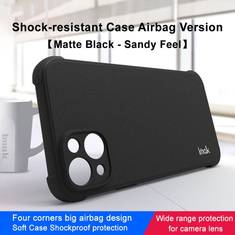 For iPhone 14 Plus imak Shockproof Airbag TPU Phone Case(Matte Black) by imak