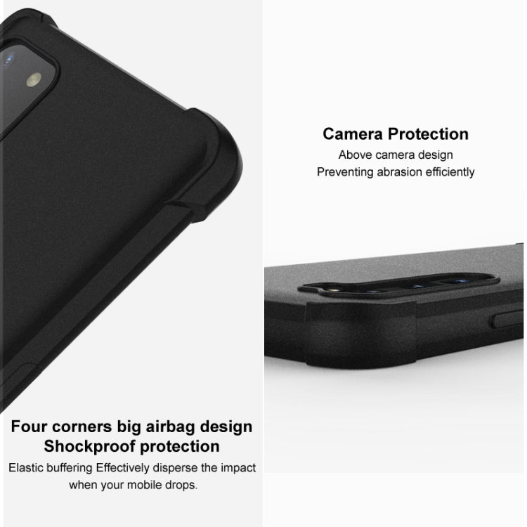 For iPhone 14 Pro imak Shockproof Airbag TPU Phone Case(Matte Black) by imak