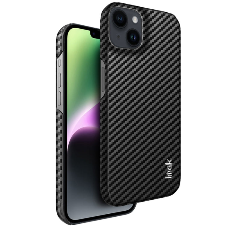 For iPhone 14 Plus IMAK Ruiyi Series Carbon Fiber PU + PC Phone Case by imak