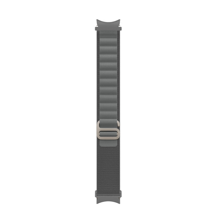 For Samsung Galaxy Watch5 / Watch5 Pro / Watch4 / Watch4 Classic Universal Nylon Loop Watch Band (Dark Gray) by bashfashion