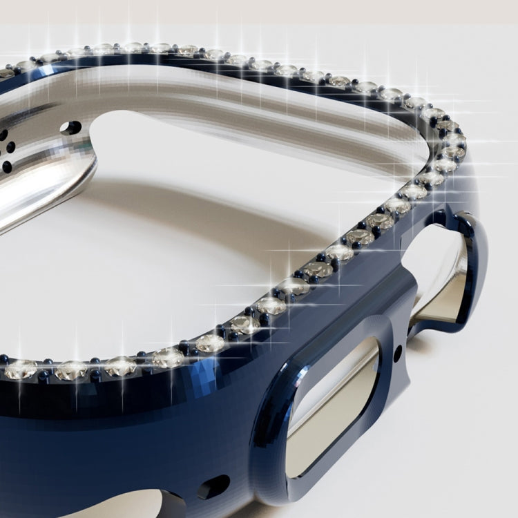 For Apple Watch Ultra 3 / 2 / 1 49mm Diamond Hollow PC Watch Case(Dark Cyan) by bashfashion