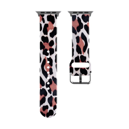 Breathable TPU Watch Band For Apple Watch Series 8&7 41mm / SE 2&6&SE&5&4 40mm / 3&2&1 38mm(Leopard Print) by bashfashion