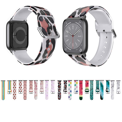 Breathable TPU Watch Band For Apple Watch Series 8&7 41mm / SE 2&6&SE&5&4 40mm / 3&2&1 38mm(Leopard Print) by bashfashion