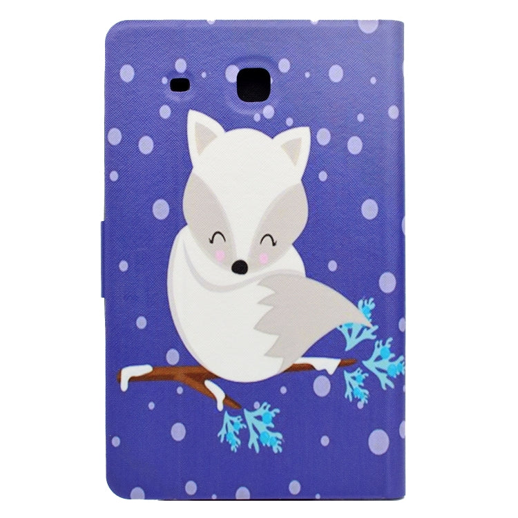 Electric Pressed Left Right Flat Feather Case with Sleep Function Pen Cover & Card Slot & Holder(Arctic Fox) by bashfashion