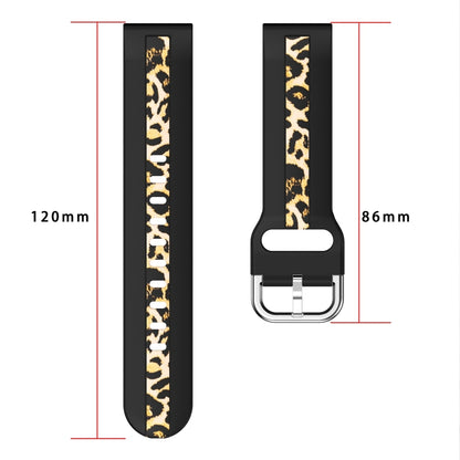 For Samsung Galaxy Watch 5 Pro 45mm Vertical Grain Printing Silicone Watch Band(Pink Leopard Print) by bashfashion