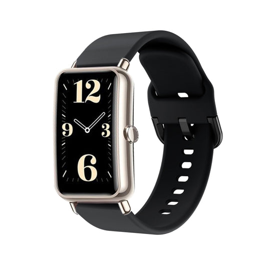 For Huawei Fit Mini Color Buckle Silicone Watch Band(Black) by bashfashion