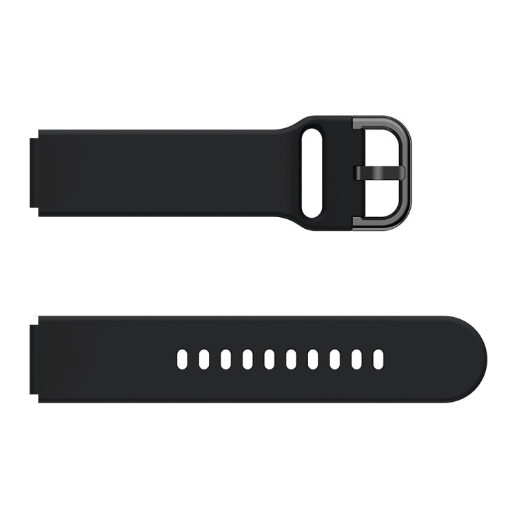 For Huawei Fit Mini Color Buckle Silicone Watch Band(Black) by bashfashion