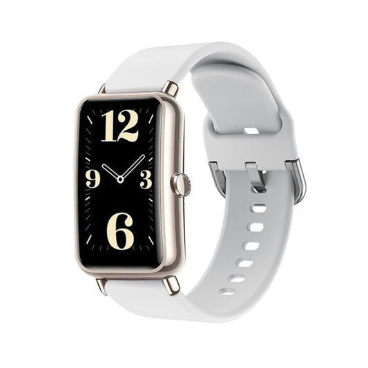 For Huawei Fit Mini Color Buckle Silicone Watch Band(White) by bashfashion