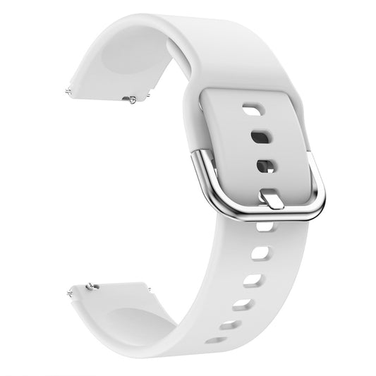 For Huawei Fit Mini Color Buckle Silicone Watch Band(White) by bashfashion