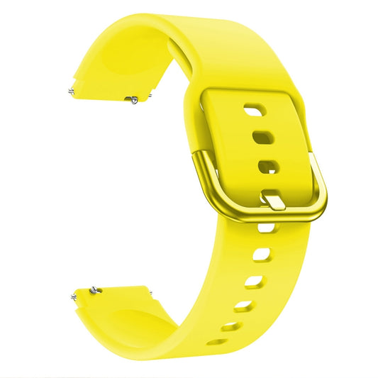 For Huawei Fit Mini Color Buckle Silicone Watch Band(Yellow) by bashfashion
