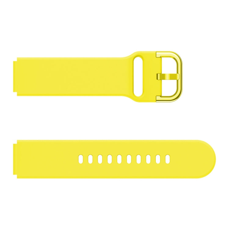 For Huawei Fit Mini Color Buckle Silicone Watch Band(Yellow) by bashfashion