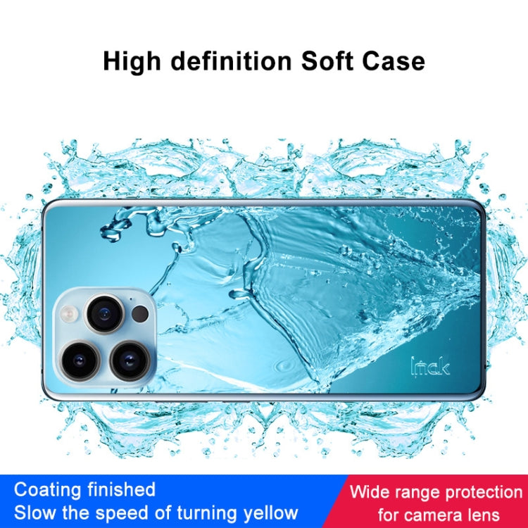 For iPhone 14 Pro Max imak UX-10 Series Shockproof TPU Phone Case(Transparent) by imak