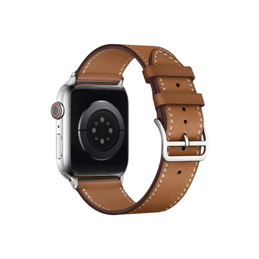For Apple Watch Series 8 41mm imak PG1 Series Leather Watch Band(Brown) by bashfashion