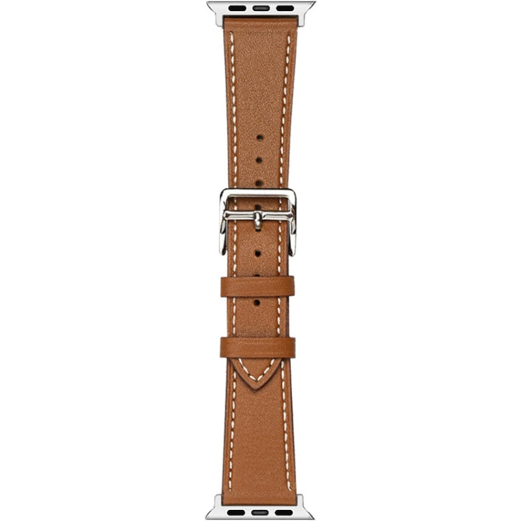 For Apple Watch Series 8 45mm imak PG1 Series Leather Watch Band(Brown) by bashfashion