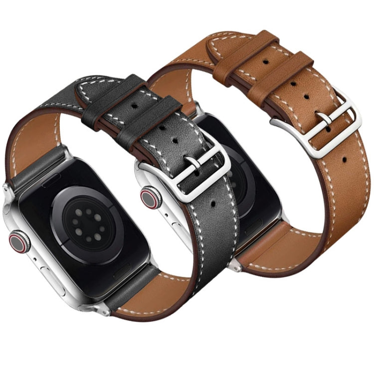 For Apple Watch Series 8 45mm imak PG1 Series Leather Watch Band(Brown) by bashfashion
