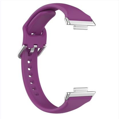 For Huawei Watch Fit 2 Small Waist Silicone Watch Band, Size:S(Dark Purple) by bashfashion