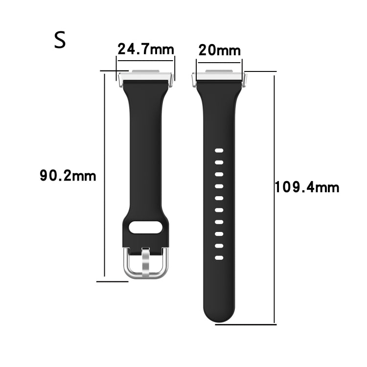 For Huawei Watch Fit 2 Small Waist Silicone Watch Band, Size:S(Dark Purple) by bashfashion