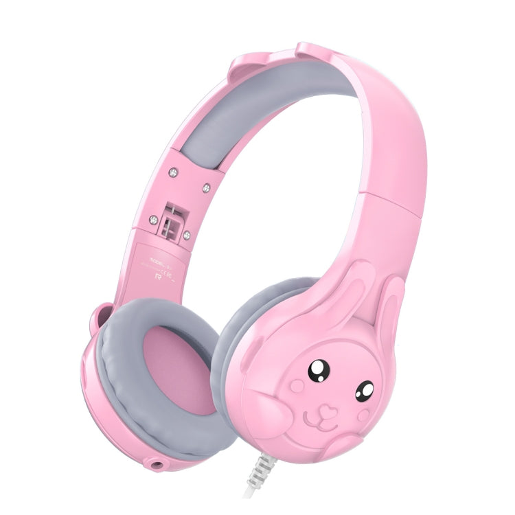 SoulBytes S31 Kids Wired Over-Ear Earphone with Microphone, Length: 1.5m(Pink) by Soulbytes