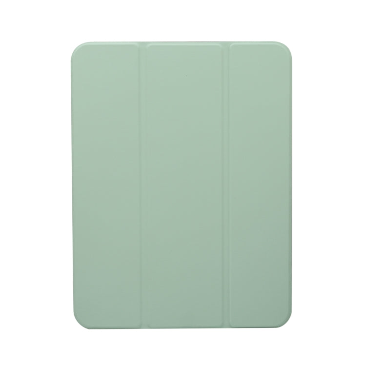 For iPad 2025 / 2022 3-folding Electric Pressed Skin Texture Leather Tablet Case(Green) by bashfashion