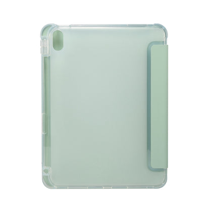For iPad 2025 / 2022 3-folding Electric Pressed Skin Texture Leather Tablet Case(Green) by bashfashion