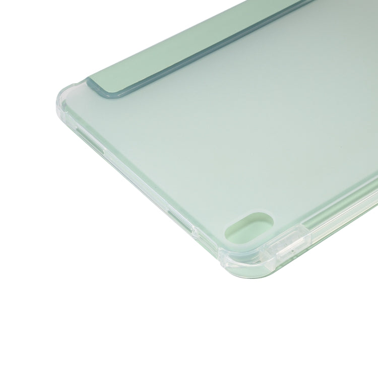 For iPad 2025 / 2022 3-folding Electric Pressed Skin Texture Leather Tablet Case(Green) by bashfashion