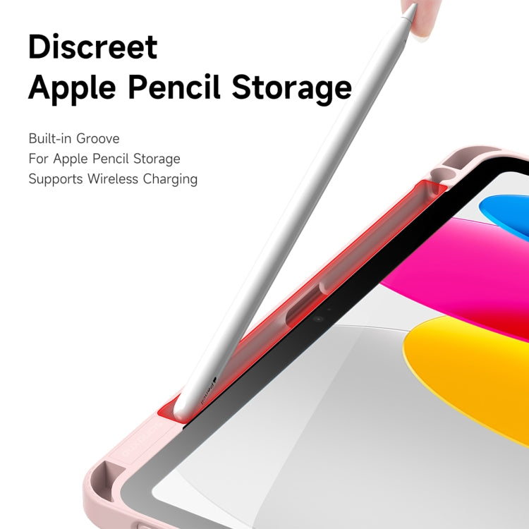 For iPad 2025 / 2022 DUX DUCIS Magi Series Smart Leather Tablet Case(Pink) by DUX DUCIS