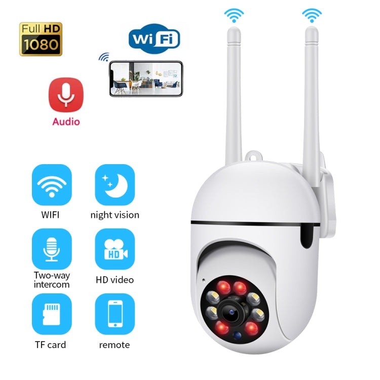 A7 1080P HD Wireless WiFi Smart Surveillance Camera Support Night Vision / Two Way Audio without Memory by bashfashion