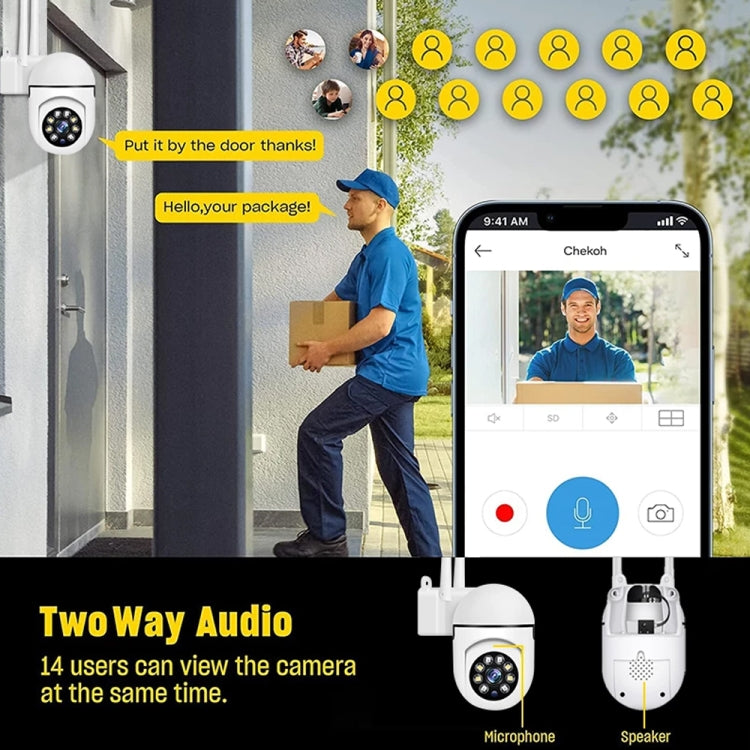 A7 1080P HD Wireless WiFi Smart Surveillance Camera Support Night Vision / Two Way Audio without Memory by bashfashion