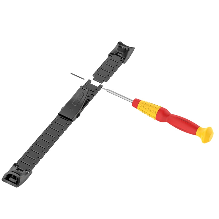 For Huawei Honor Band 4 (CRS-B19) / Honor Band 5 (CRS-B19S) Three Beads Steel Wrist Strap Watchband(Silver) by bashfashion